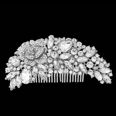 Hair Comb for Bridal, Prom & Bridesmaids - Vintage Wedding - Click Image to Close