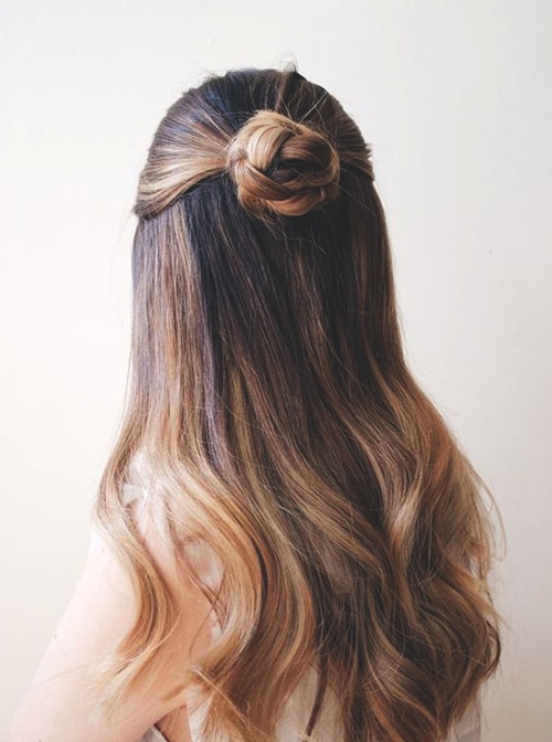 half-up-bun-wedding-hairs