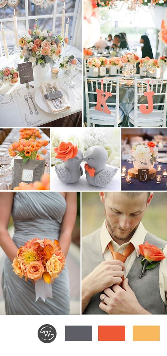 wedding orange color