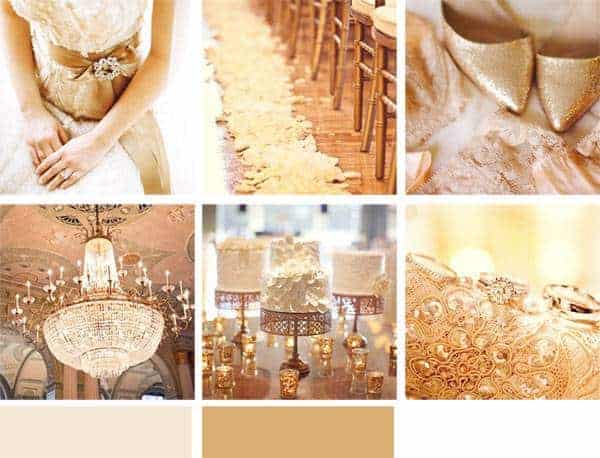 wedding gold color